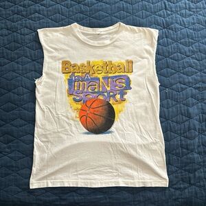 Vintage Basketball Humor Muscle Tee